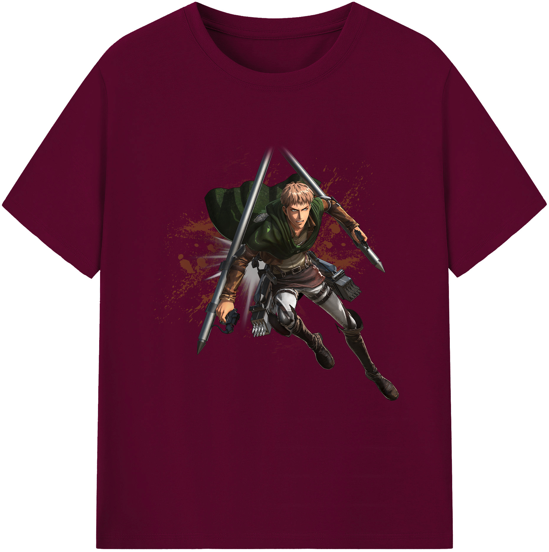 （画像用） 進撃の巨人 ジャン・キルシュタイン Attack on Titan Jean Kirstein レディースカジュアルプリントTシャツ（綿100％）